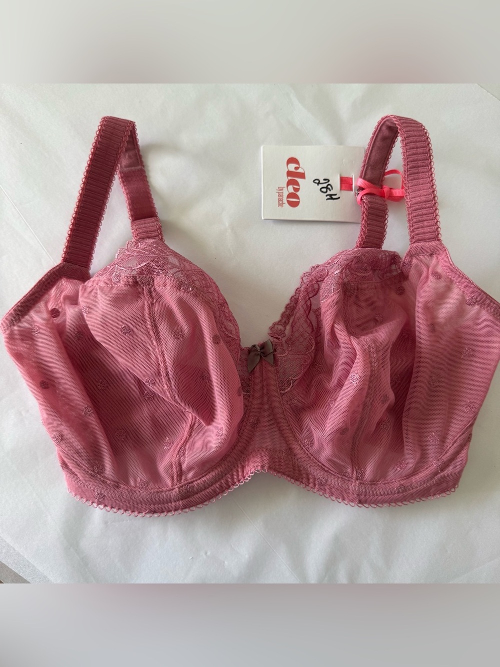 NWT CLEO by PANACHE Size 28H Gorgeous Pink Underwire Marcie Bra